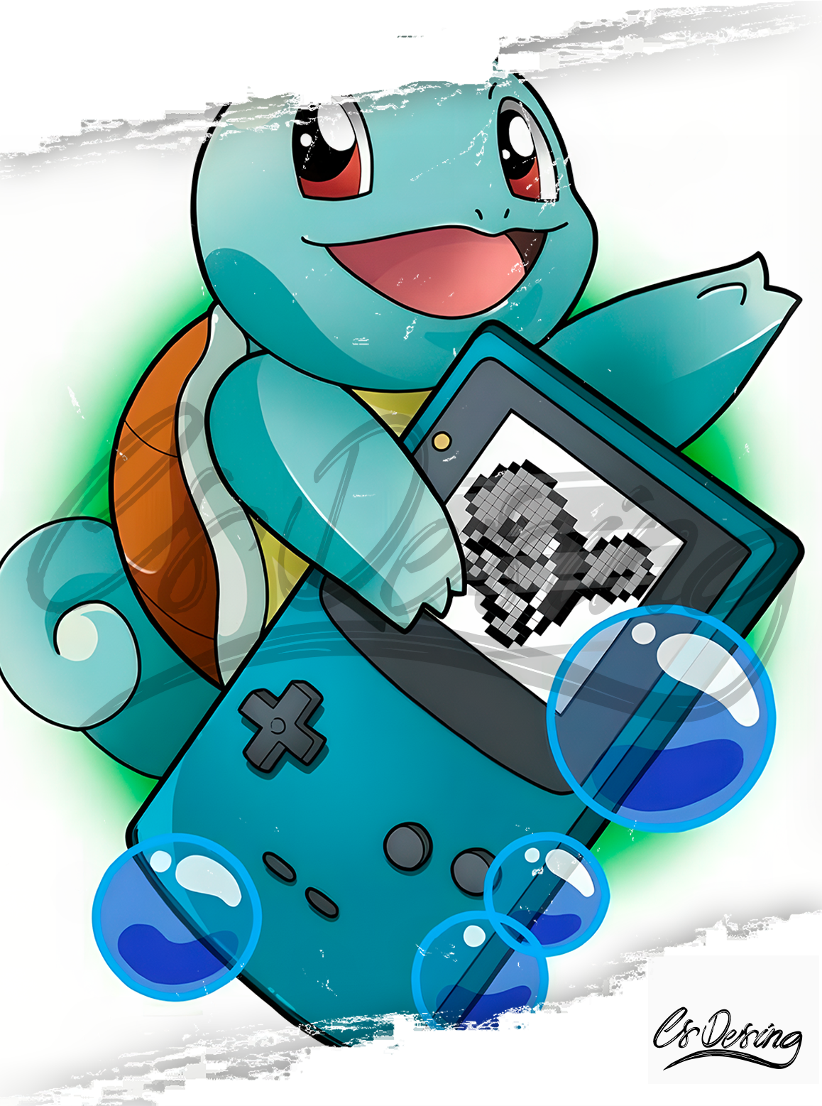 Lámina Squirtle Pixel