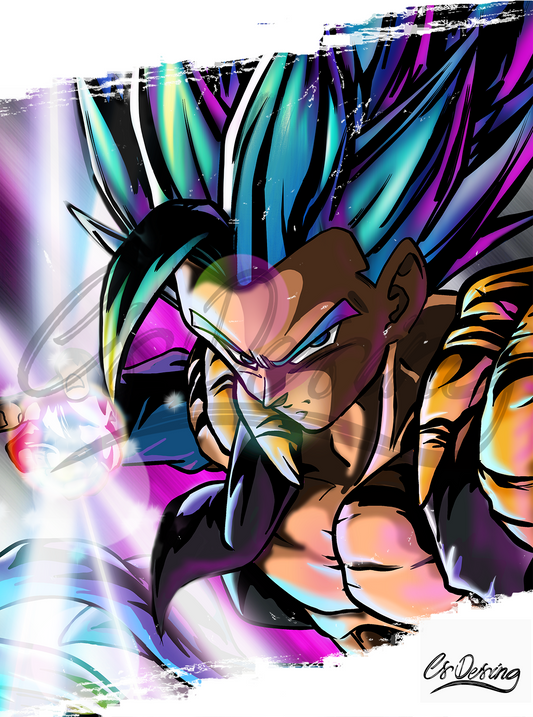 Lámina Gogeta Blue