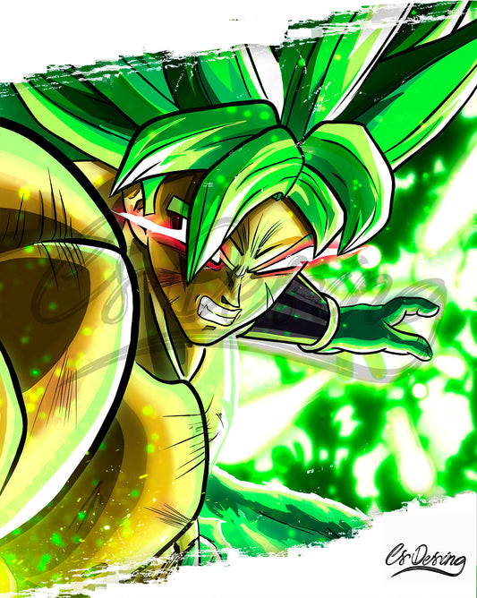 Lámina Broly SSJ Legendario Súper